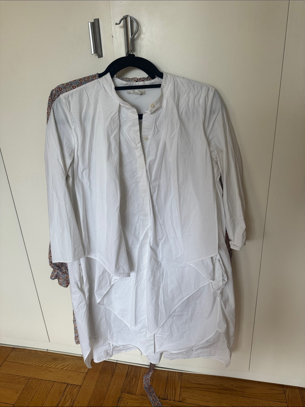 COS White Layered Button-Front Tunic